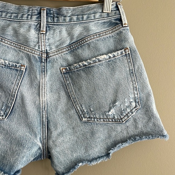 AGOLDE Jaden Distressed Jean Shorts in Surreal size 26 - Picture 15 of 15